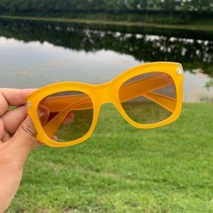 Retro colorblock sunglasses